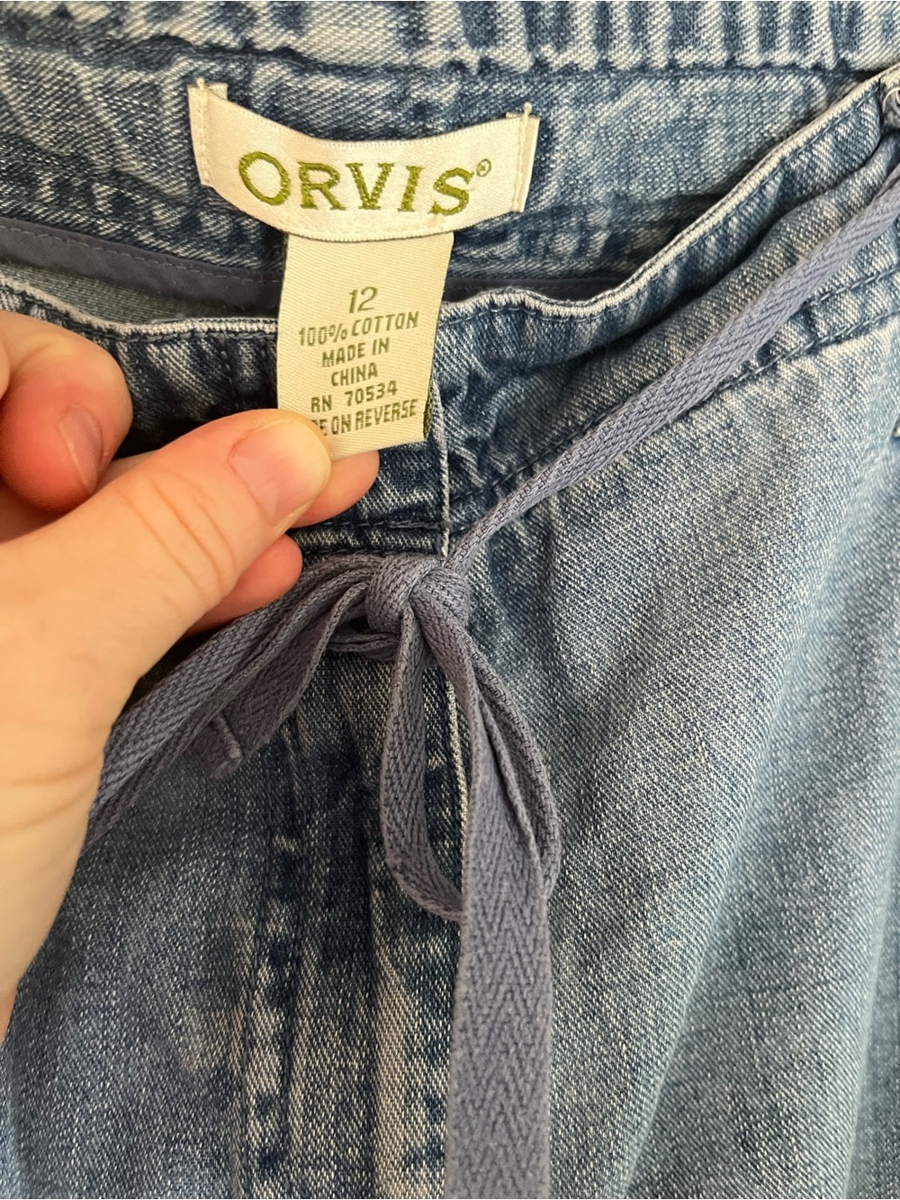 Orvis Wideleg Jeans Size 12 - Picture 2 of 3